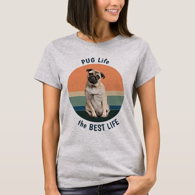 T-shirt Carlin Life est la Best Life Retro (Devant)