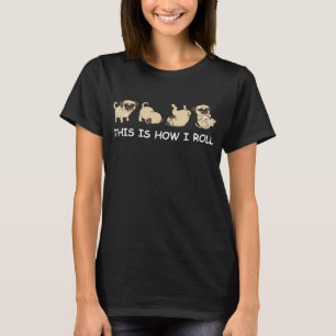 T-shirt Carlin Migné C'Est Comme Ça Que Je Roule Le Chien 