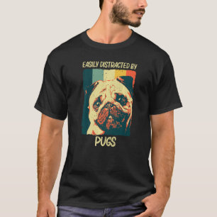 T-shirt Carlin Mignonne Pour Hommes Femmes Animaux De Comp