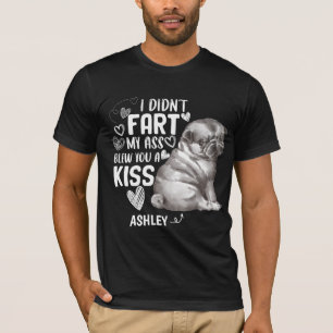 T-shirt Carlin n'a pas péché Kiss Dog