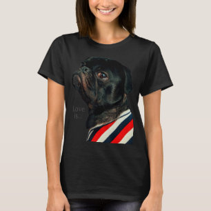 T-shirt Carlin noir Femmes Hommes Carlin Maman Papa Vie Am