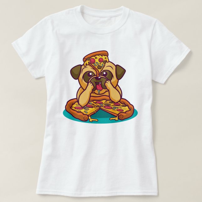 T-shirt Carlin pizza (Design devant)