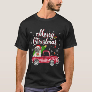 T-shirt Carlin Retriever Roue Camion rouge Pyjama de Noël