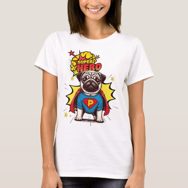 T-shirt Carlin Super Hero (Devant)