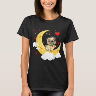 T-shirt Carlin sur la lune Saint Valentin Beauté