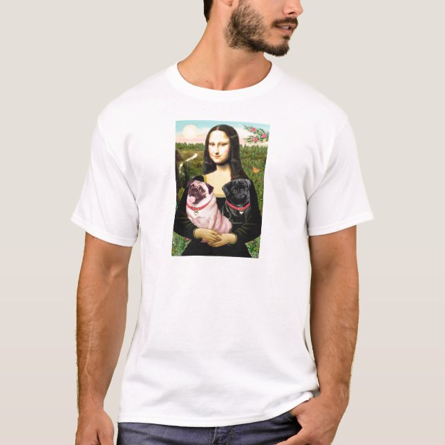 T-shirt Carlins (Fawn + Blk) - Mona Lisa (Devant)