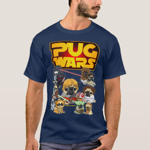 T-shirt Carlins Wars - Drôle Carlin Chien Sci-Fi Film Paro
