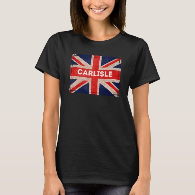 T-shirt Carlisle Flag Border Town Proud North England (Devant)