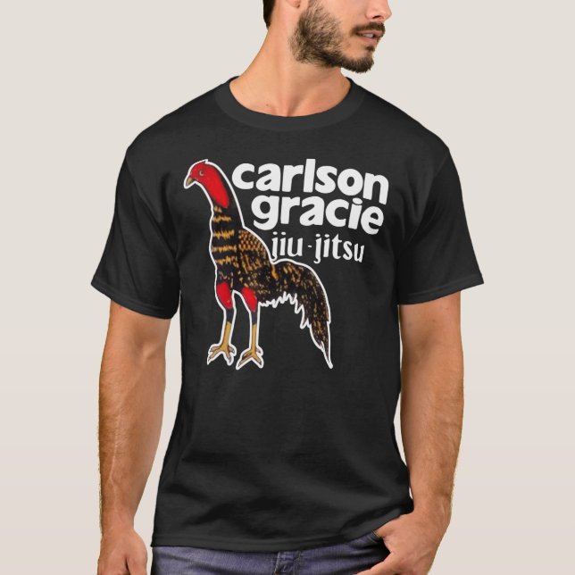 T-shirt Carlson Gracie Team Logo Rooster Essential  (Devant)