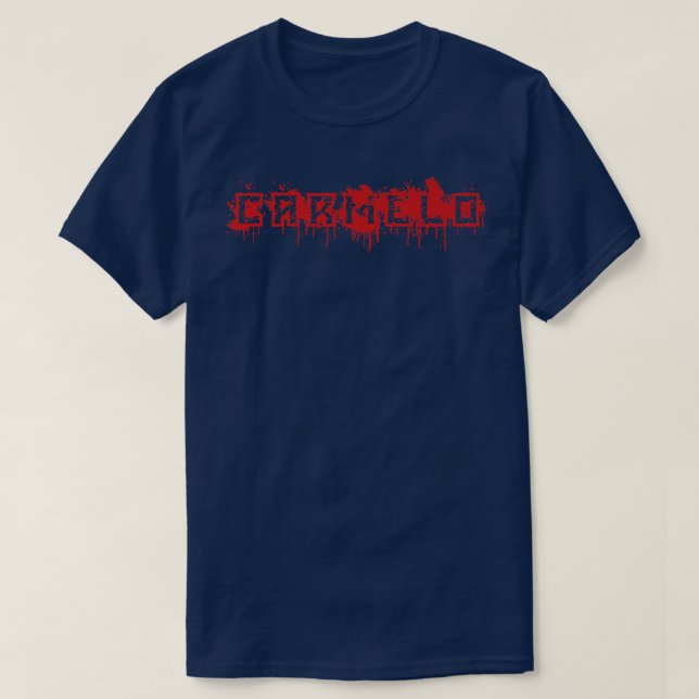 T-shirt Carmelo - First Name Halloween Costume Personalize (Design devant)
