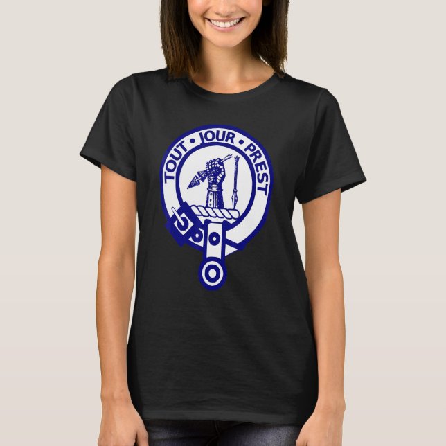 T-shirt Carmichael Nom de famille Crest Shield (Devant)