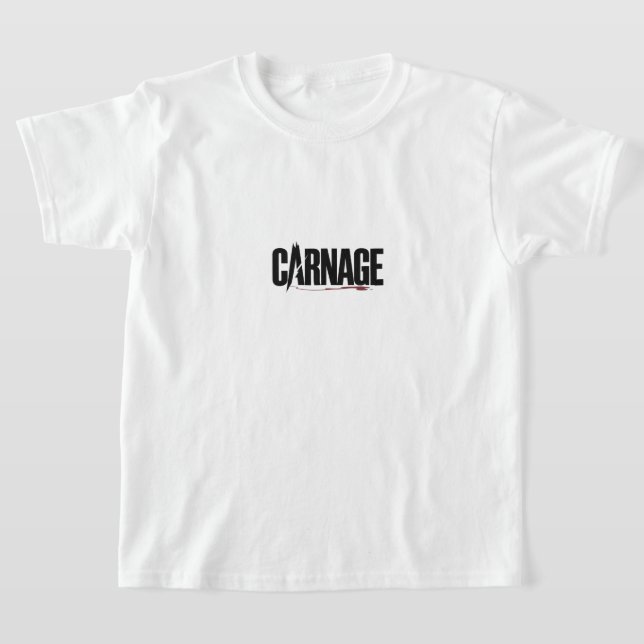 T-shirt "Carnage – Sharp Typography Blood Drip Graphic" (Poser)
