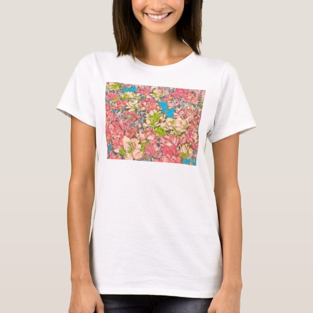 T-shirt Carnation Débardeur de base (blanc) avec beauté (Devant)