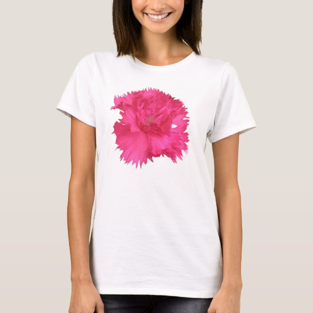 T-shirt carnation rose (Devant)