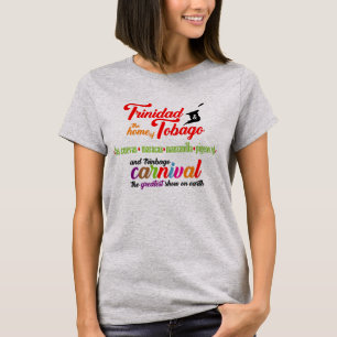 T-shirt Carnaval de Trinité-et-Tobago et plages favorites