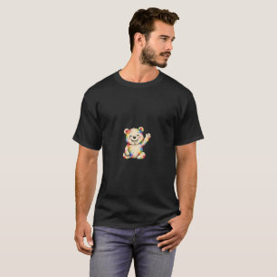T-shirt carnet d'ours peint