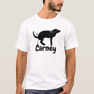 T-shirt Carney Dog Pooping (logo noir)
