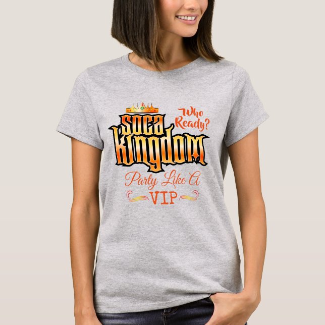 T-shirt CARNIVAL Soca Kingdom avec votre texte (Devant)