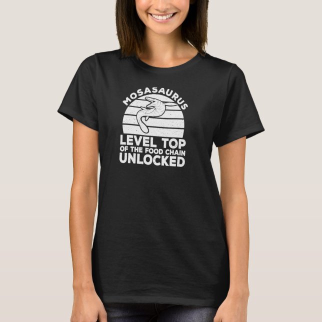 T-shirt Carnivore Reptile Dinosaur Mosasaur Préhistorique  (Devant)