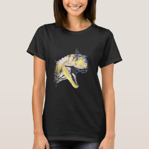 T-shirt Carnotaurus Ski Dinosaur Motif Préhistorique Preda