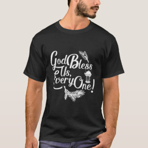 T-shirt Carol de Noël Charles Dickens Dieu nous bénisse Ré