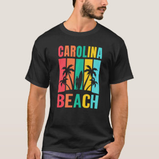 T-shirt Carolina Beach Caroline du Nord Surfeur Vacances d