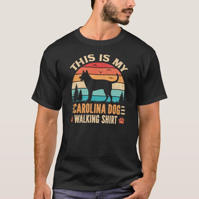 T-shirt Carolina Dog Walking Dad American Dingo Walker (Devant)