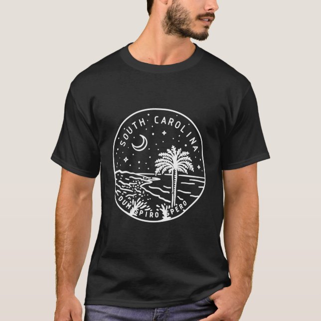 T-shirt Caroline Du Sud 1788 État De Caroline Du Sud (Devant)