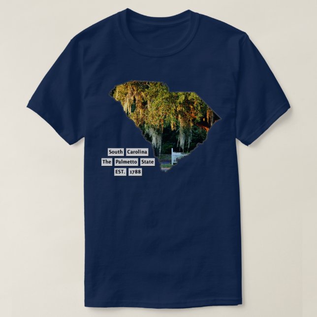 T-shirt Caroline du Sud USA 4 (Design devant)