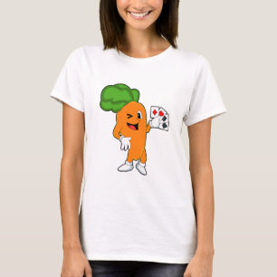 T-shirt Carotte au Poker avec cartes de Poker