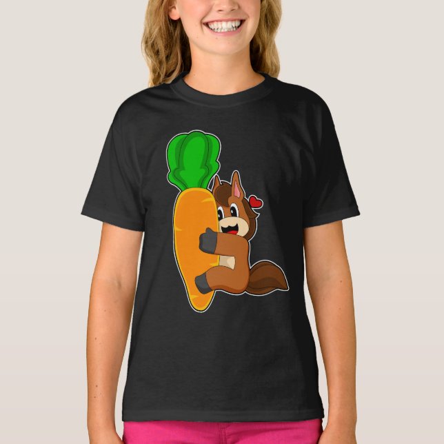 T-shirt Carotte de cheval (Devant)