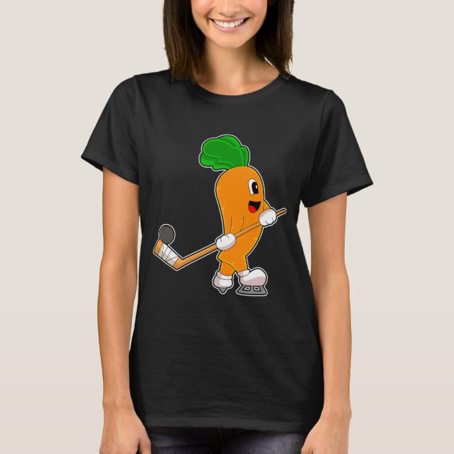 T-shirt Carotte Hockey sur glace Baguette de hockey sur gl (Devant)