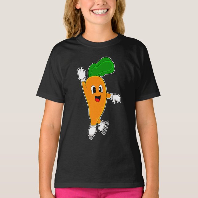T-shirt Carotte Patinage sur glace Patins sur glace Sports (Devant)