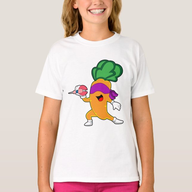 T-shirt Carottes fléchettes (Devant)