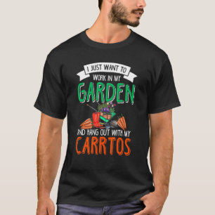 T-shirt Carottes  Jardinage Végétalien Jardin Jardinier Lé