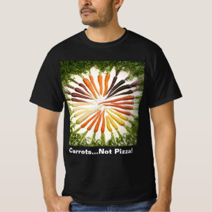 T-shirt Carottes Légumes Arc-en-ciel Motif Valeur foncée