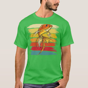 T-shirt Carpe de poisson rouge vintage Japon Aquarium Gold