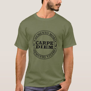 T-shirt Carpe diem Saisir le jour Mmenro mori