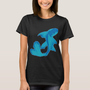 T-shirt Carpe Koi Bleue