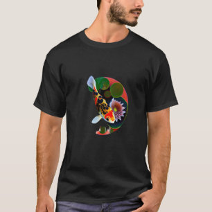 T-shirt carpe koi fleur de nénuphar japonais