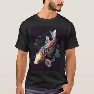 T-shirt Carpe Koi japonaise Étang Nénuphar Carpe Poisson