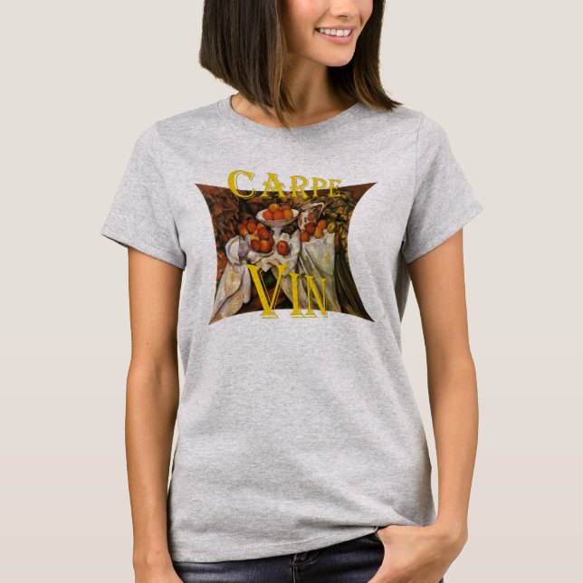 T-shirt Carpe Vin Vino Vine Zinfandel Tiki Bar Enoteca (Devant)