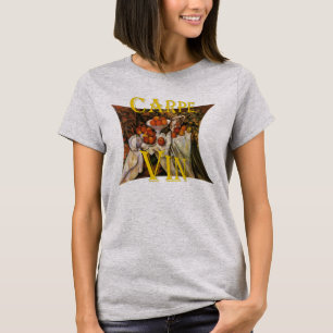 T-shirt Carpe Vin Vino Wine Zinfandel Tiki Bar Enoteca