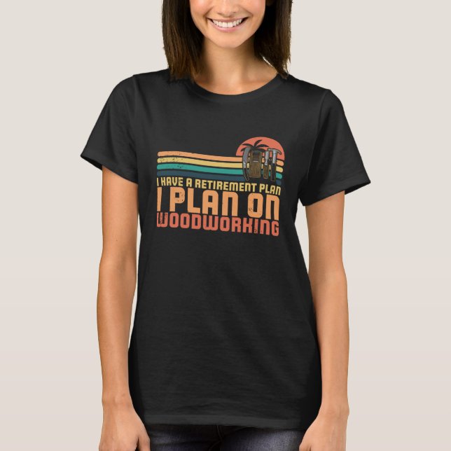 T-shirt Carpenter joinery carpenter woodworker chainsaw pr (Devant)