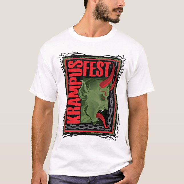 T-shirt Carré de Krampus (tee - shirt léger) (Devant)