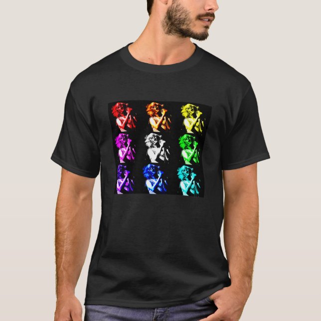 T-shirt Carré rose Ariel Popart Classic (Devant)