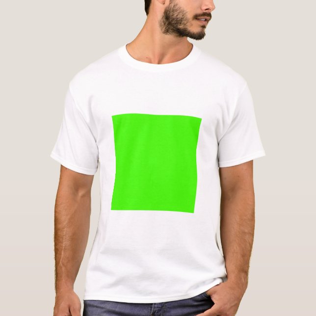 T-shirt Carré simple - Chartreuse (Devant)