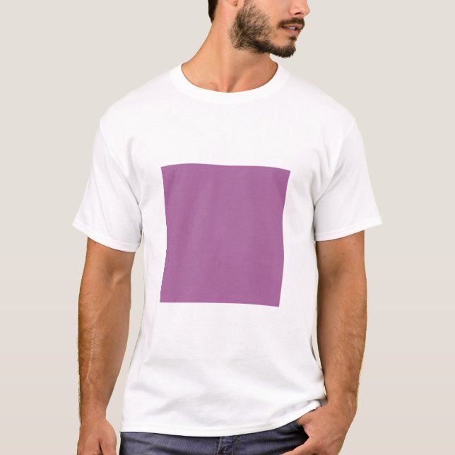 T-shirt Carré simple - Plum poussiéreux (Devant)