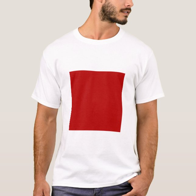 T-shirt Carré simple - Ruby Red (Devant)