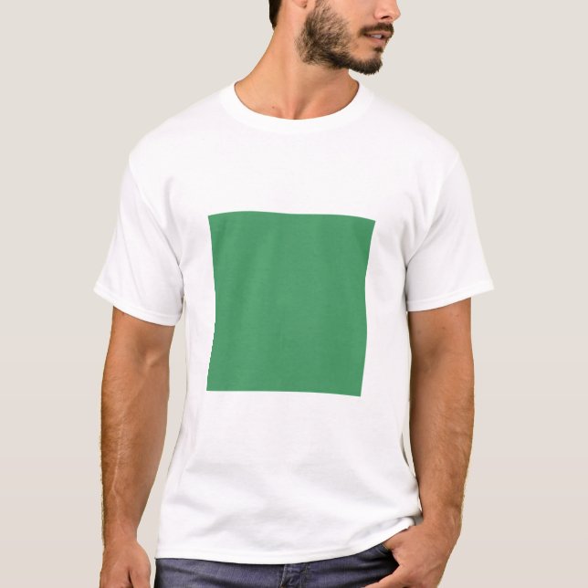 T-shirt Carré simple - Vert de l'armée (Devant)